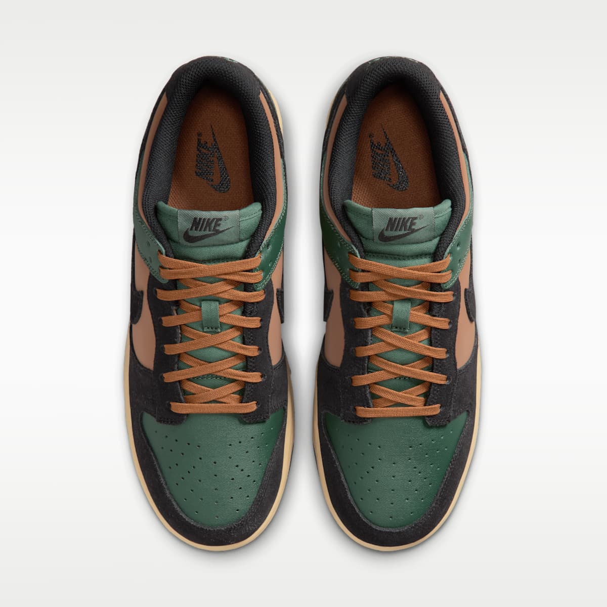 Nike Dunk Low Retro Men's Shoes - Fir/Light British Tan/Sesame/Black - Image 4