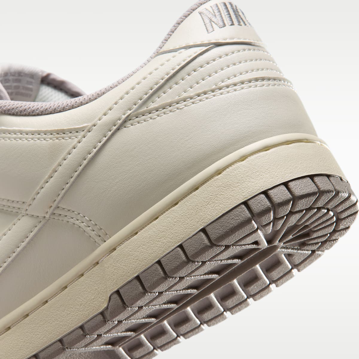 Nike Dunk Low Retro Men's Shoes - Soft Pearl/College Grey/Soft Pearl - Image 8