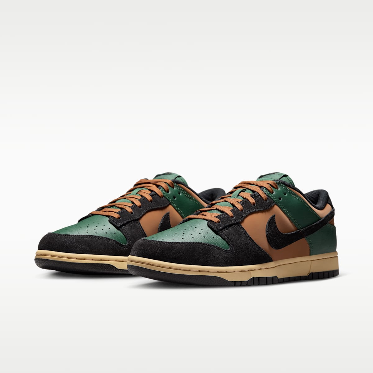 Nike Dunk Low Retro Men's Shoes - Fir/Light British Tan/Sesame/Black - Image 5
