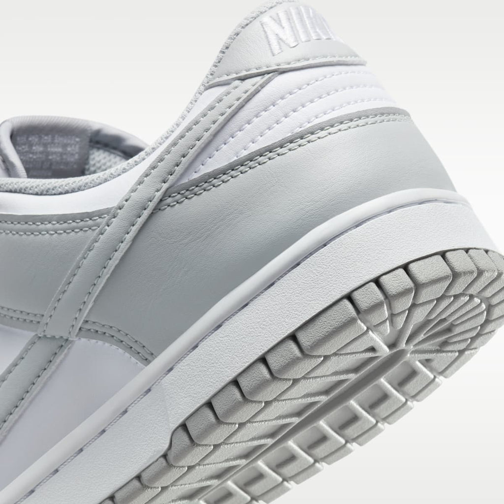 Nike Dunk Low Retro Men's Shoes - White/White/Light Smoke Grey - Image 8