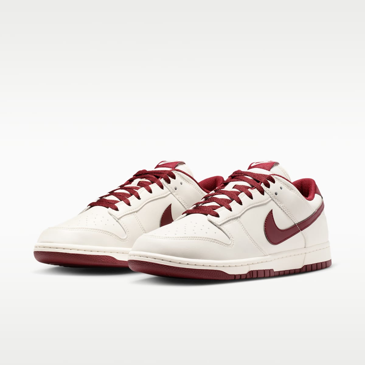 Nike Dunk Low Retro Men's Shoes - Phantom/Phantom/Team Red - Image 5