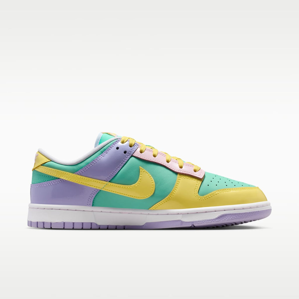 Nike Dunk Low Retro Men's Shoes - Emerald Rise/Hydrangeas/White/Yellow Pulse - Image 3