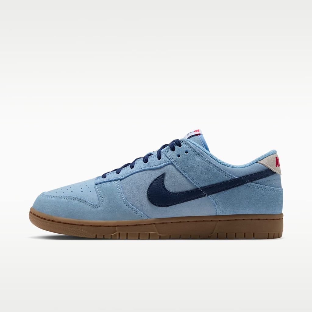 Nike Dunk Low Retro Men's Shoes - Soft Blue/Summit White/University Red/Midnight Navy - Image 1