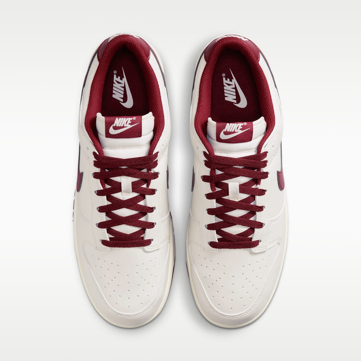 Nike Dunk Low Retro Men's Shoes - Phantom/Phantom/Team Red - Image 4