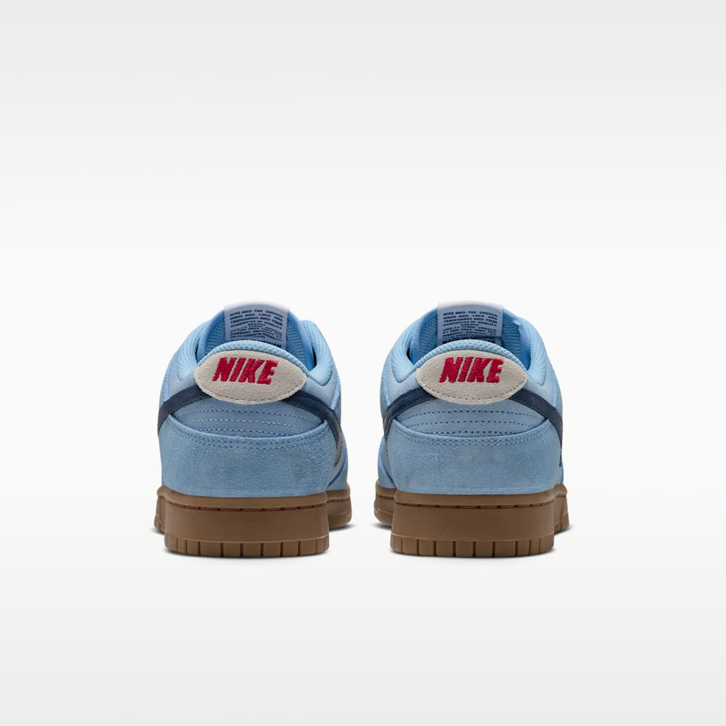 Nike Dunk Low Retro Men's Shoes - Soft Blue/Summit White/University Red/Midnight Navy - Image 6