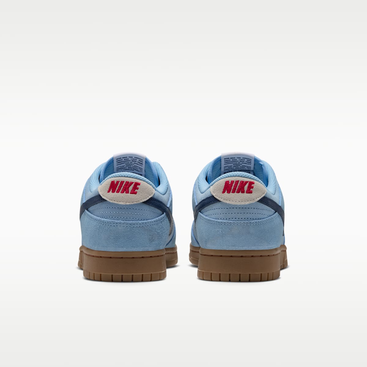 Nike Dunk Low Retro Men's Shoes - Soft Blue/Summit White/University Red/Midnight Navy - Image 6