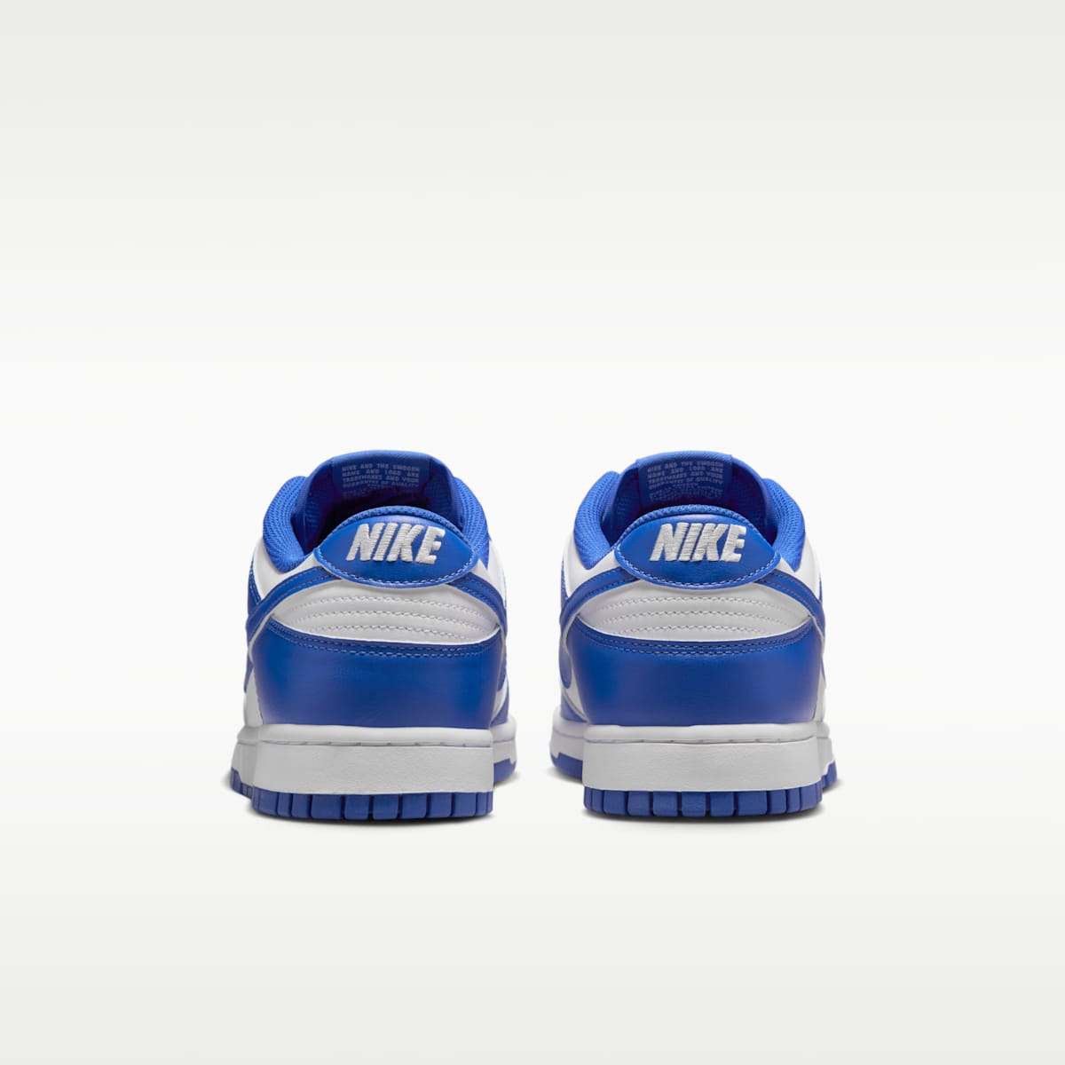 Nike Dunk Low Retro Men's Shoes - White/Hyper Royal - Image 6