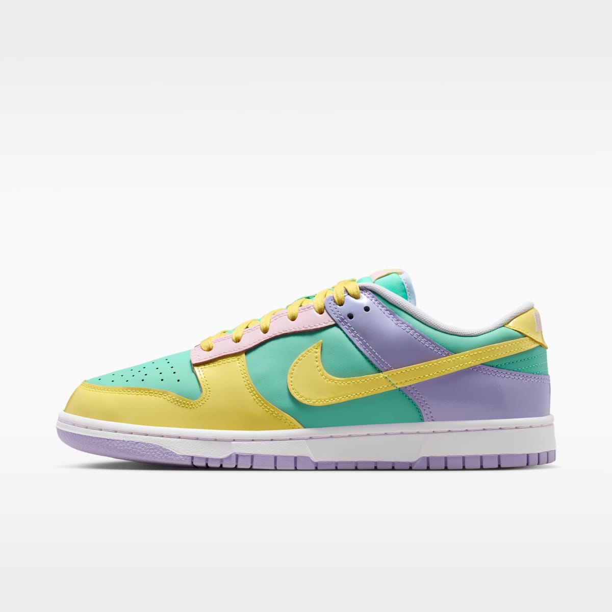 Nike Dunk Low Retro Men's Shoes - Emerald Rise/Hydrangeas/White/Yellow Pulse - Image 1