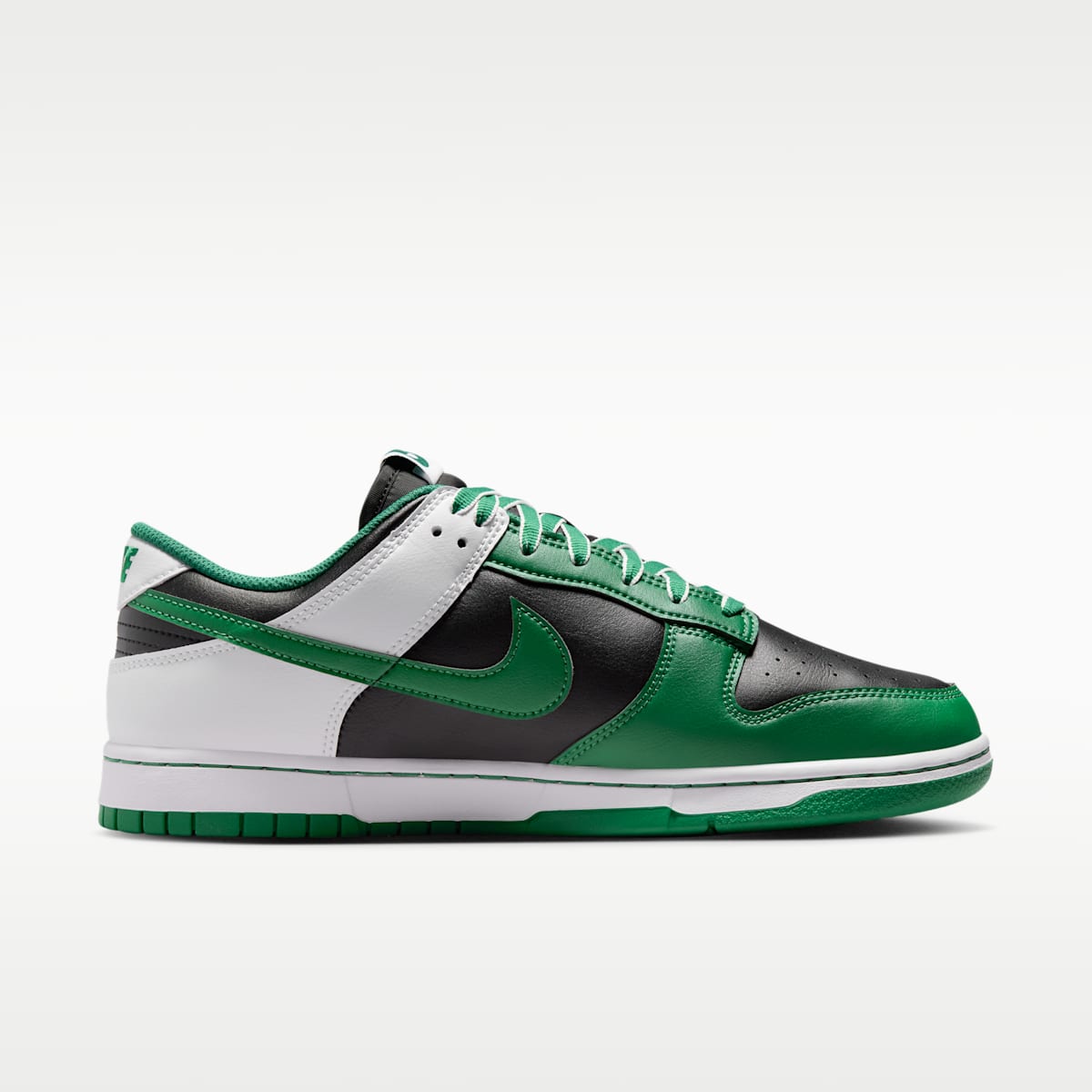 Nike Dunk Low Retro Men's Shoes - Black/White/Clover - Image 3