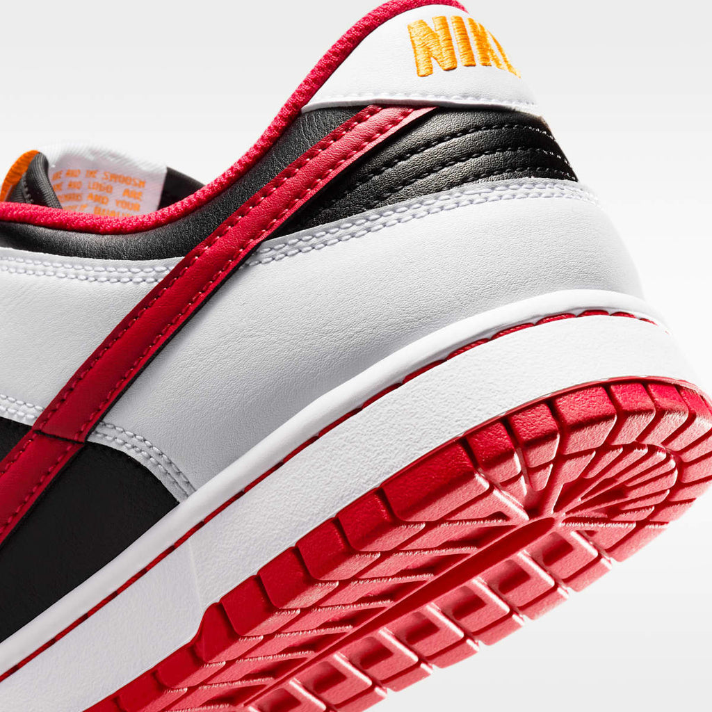 Nike Dunk Low Retro Men's Shoes - Black/White/University Gold/University Red - Image 8