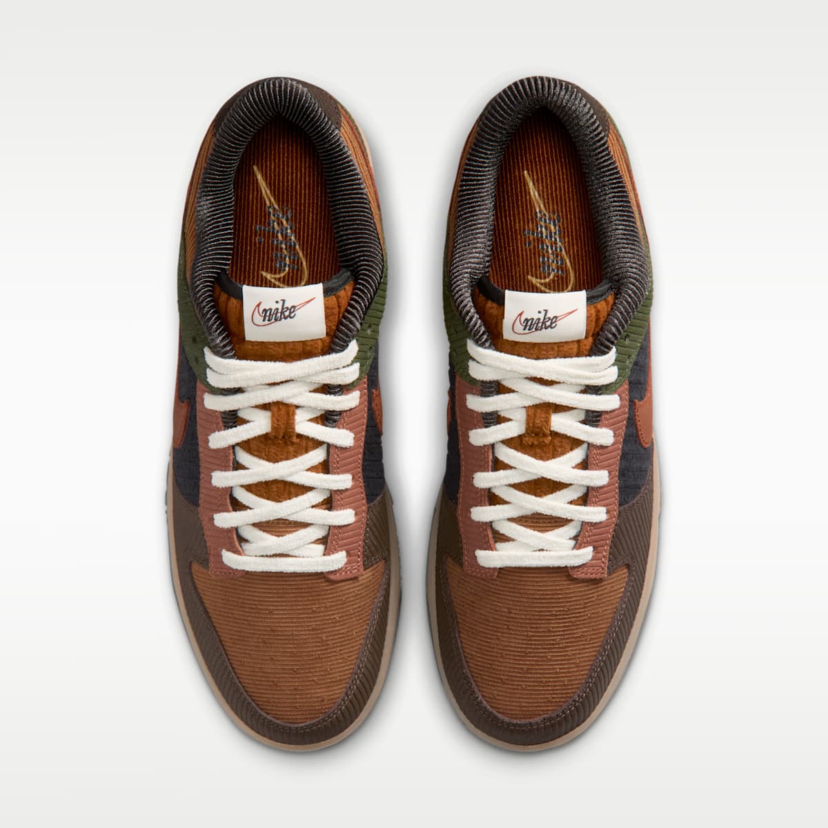 Nike Dunk Low Retro Premium Men's Shoes - Light British Tan/Cargo Khaki/Baroque Brown/Cinnamon - Image 4