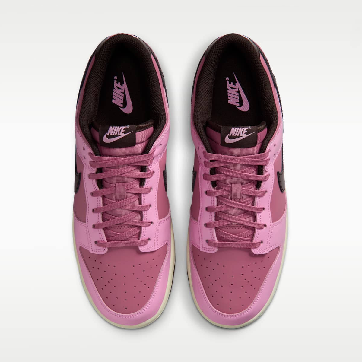 Nike Dunk Low Retro Men's Shoes - Pink Rise/Elemental Pink/Beach/Velvet Brown - Image 4