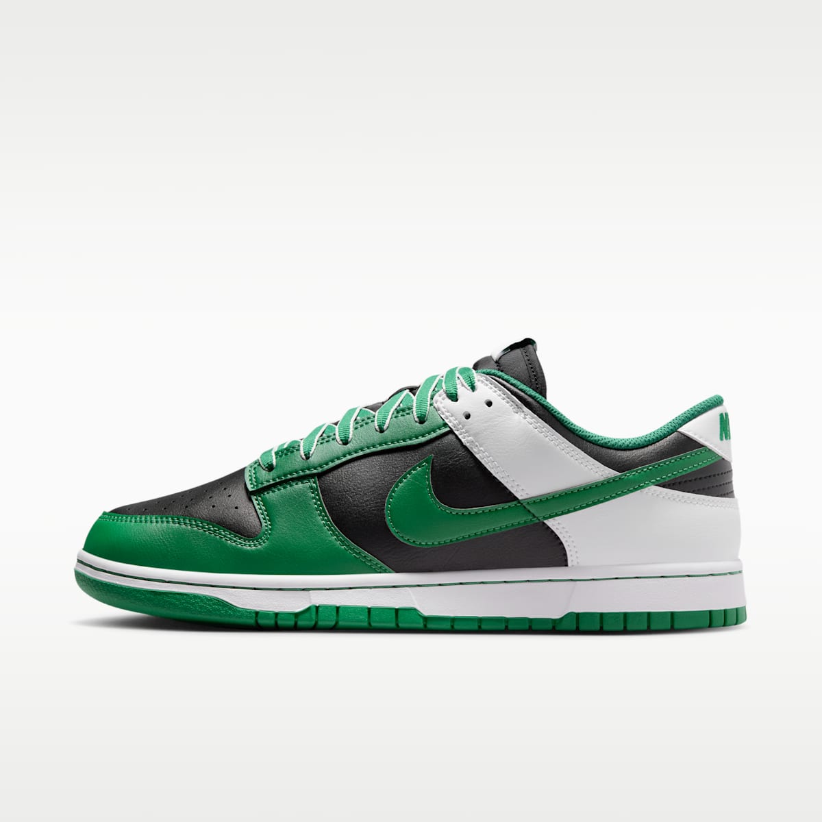 Nike Dunk Low Retro Men's Shoes - Black/White/Clover - Image 1