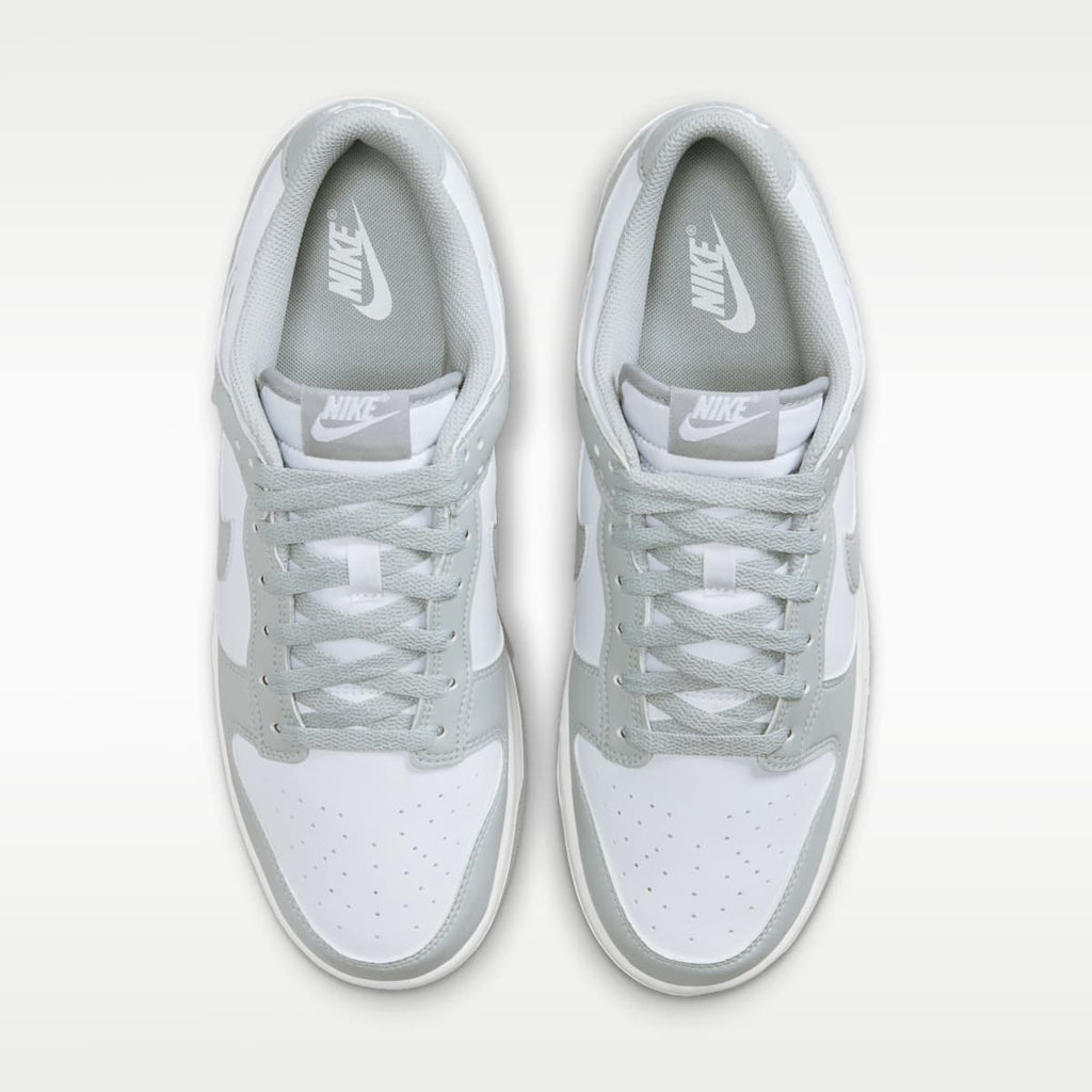 Nike Dunk Low Retro Men's Shoes - White/White/Light Smoke Grey - Image 4