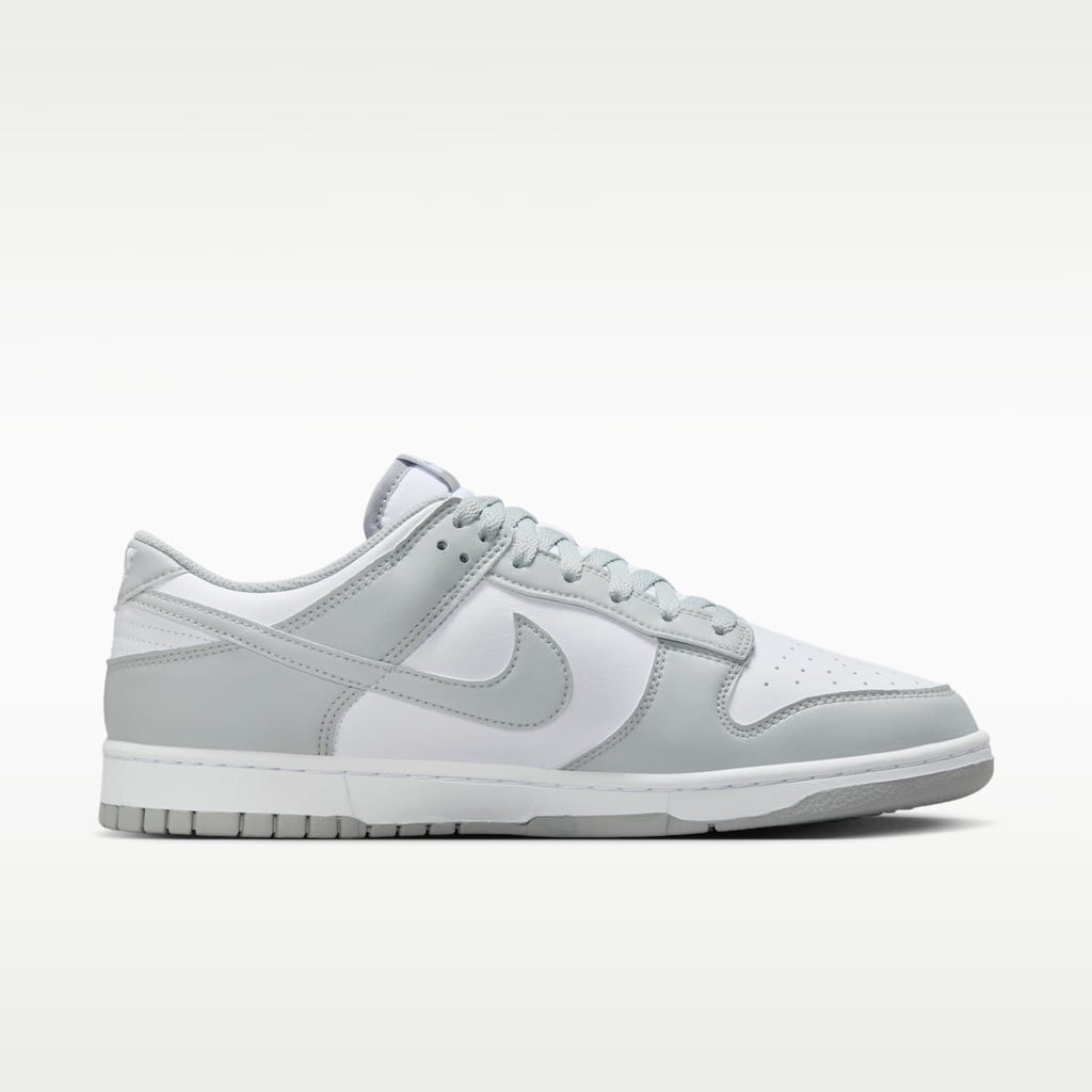 Nike Dunk Low Retro Men's Shoes - White/White/Light Smoke Grey - Image 3