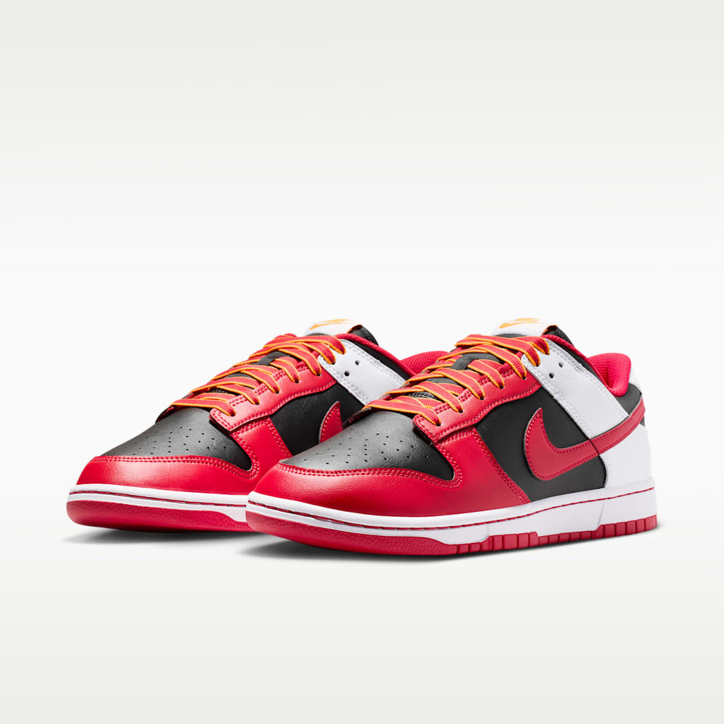 Nike Dunk Low Retro Men's Shoes - Black/White/University Gold/University Red - Image 5