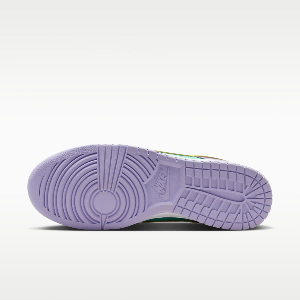 Nike Dunk Low Retro Men's Shoes - Emerald Rise/Hydrangeas/White/Yellow Pulse - Image 2