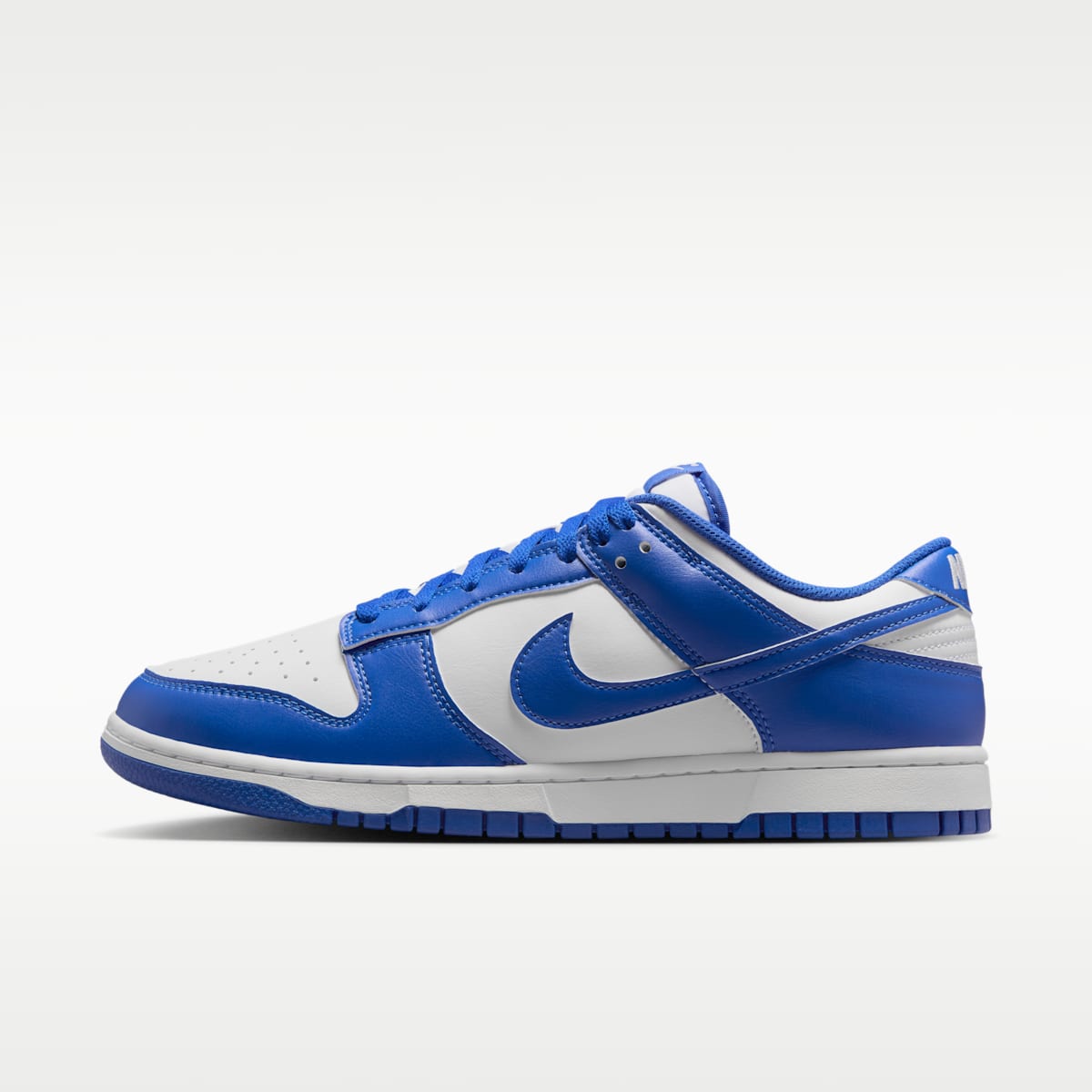 Nike Dunk Low Retro Men's Shoes - White/Hyper Royal - Image 1