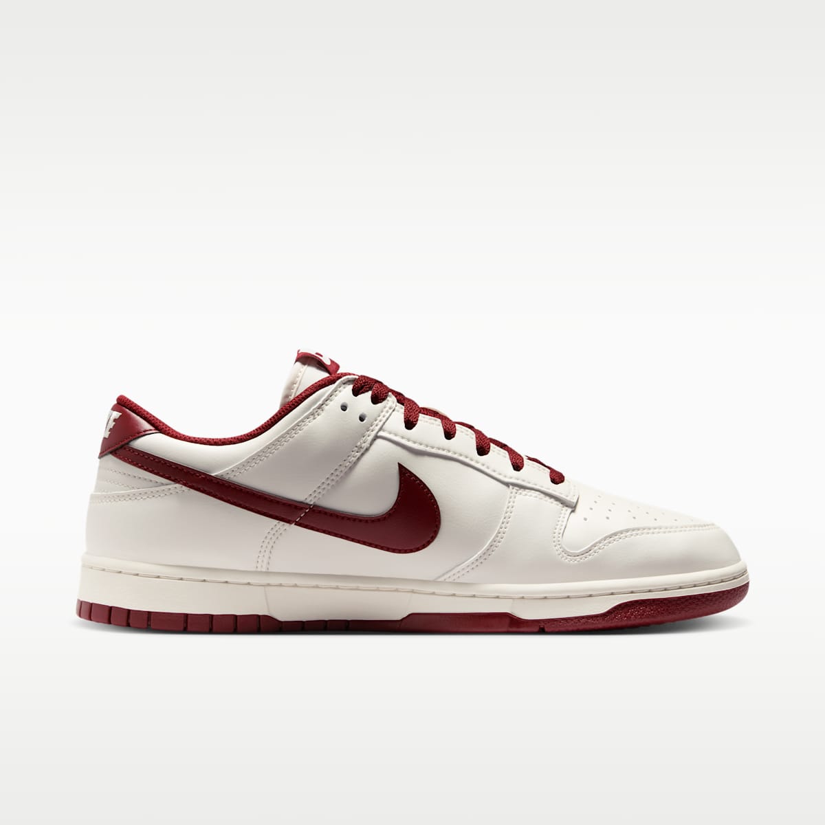 Nike Dunk Low Retro Men's Shoes - Phantom/Phantom/Team Red - Image 3