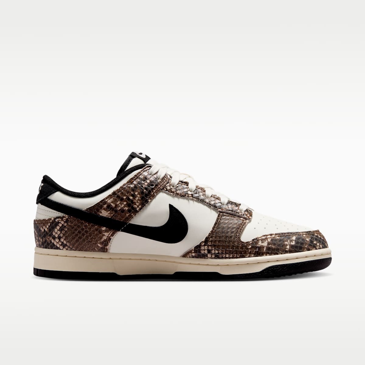 Nike Dunk Low Retro Men's Shoes - Soft Pearl/Mosswood Brown/Sail/Black - Image 3