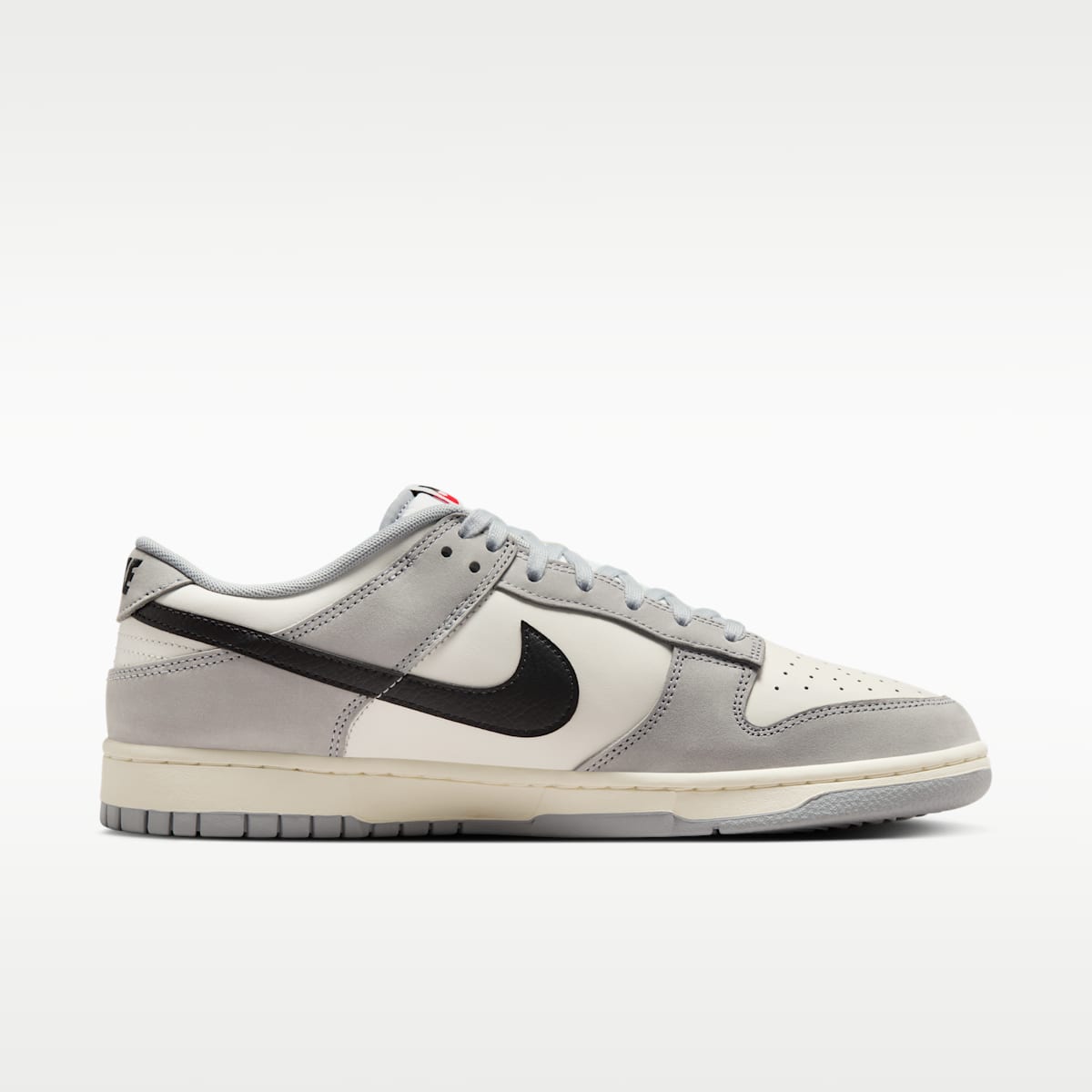 Nike Dunk Low Men's Shoes - Sail/Wolf Grey/Black - Image 3