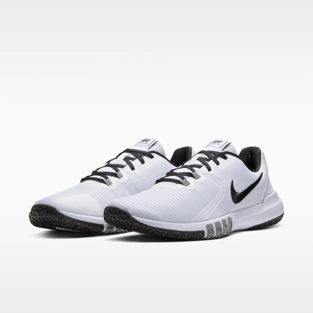 Nike Flex Control 4 Men's Workout Shoes - White/Smoke Grey/Black - Image 5