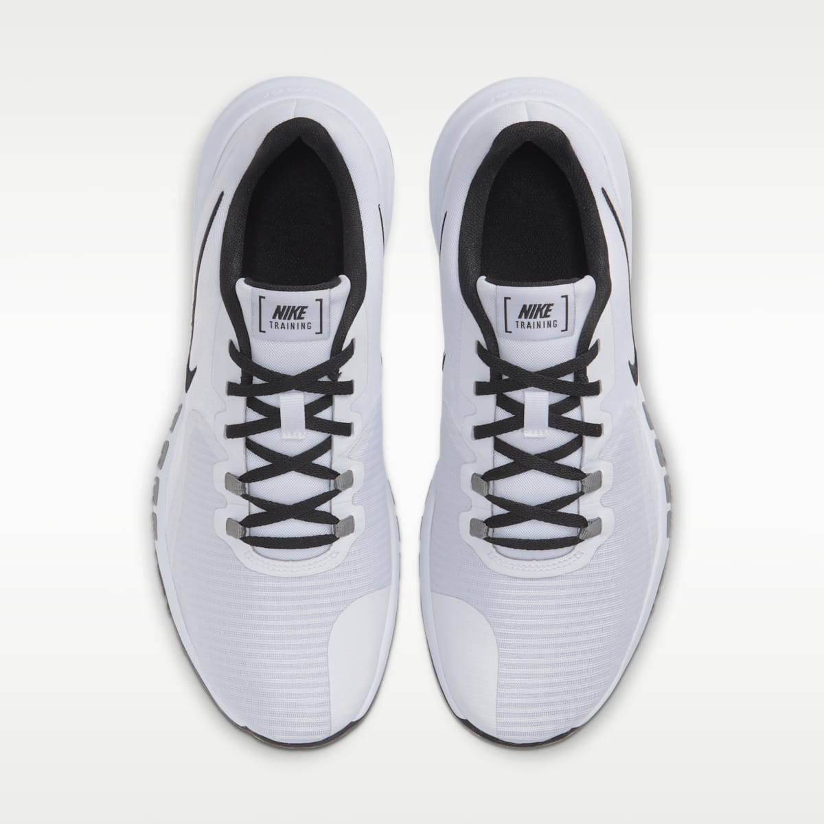 Nike Flex Control 4 Men's Workout Shoes - White/Smoke Grey/Black - Image 4