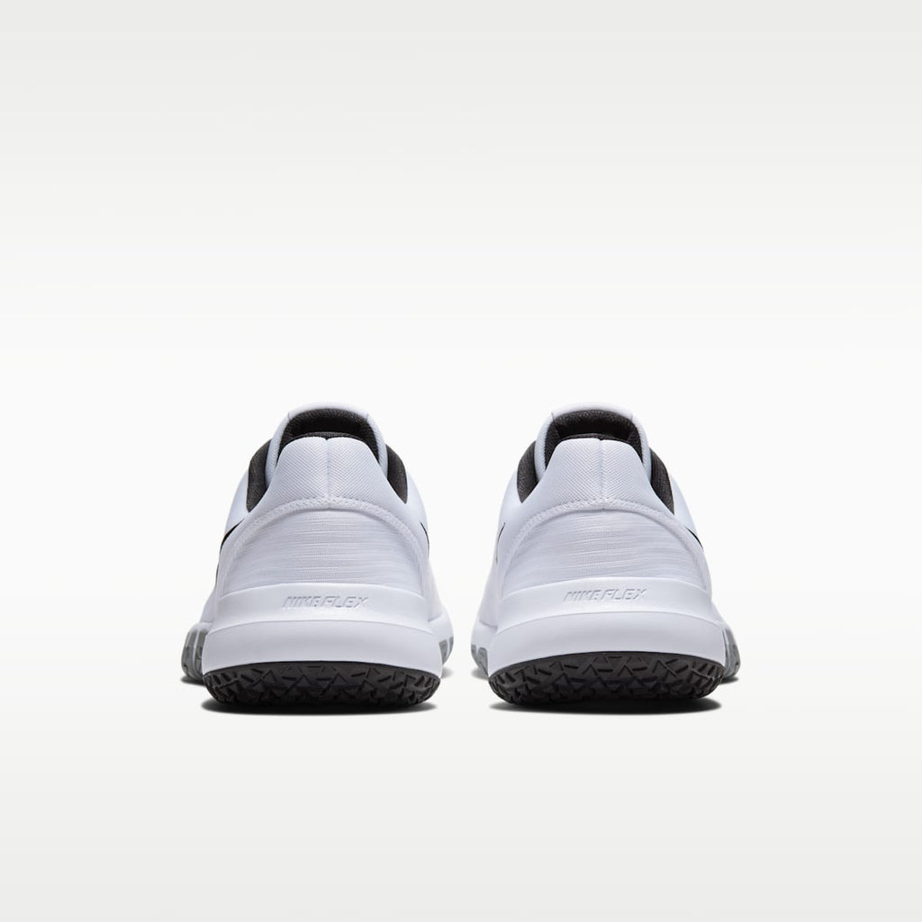 Nike Flex Control 4 Men's Workout Shoes - White/Smoke Grey/Black - Image 6