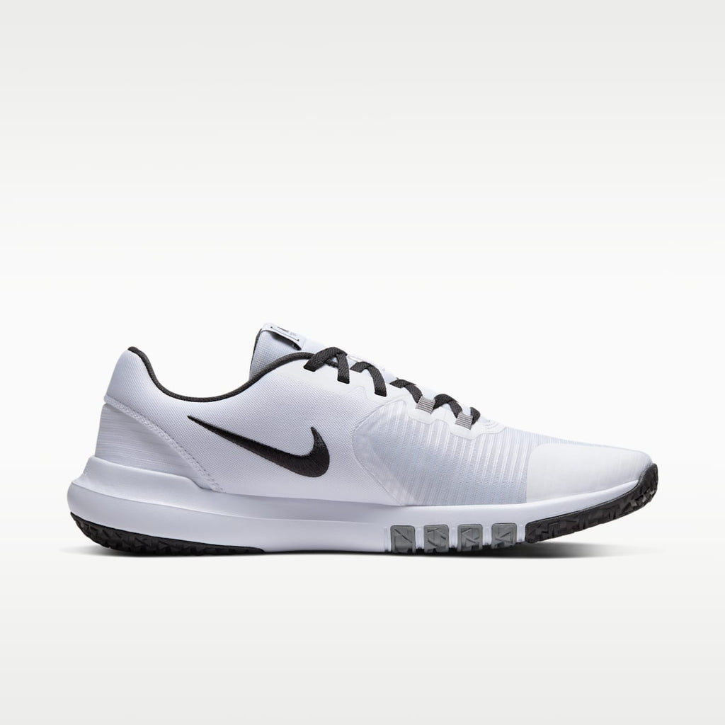 Nike Flex Control 4 Men's Workout Shoes - White/Smoke Grey/Black - Image 3