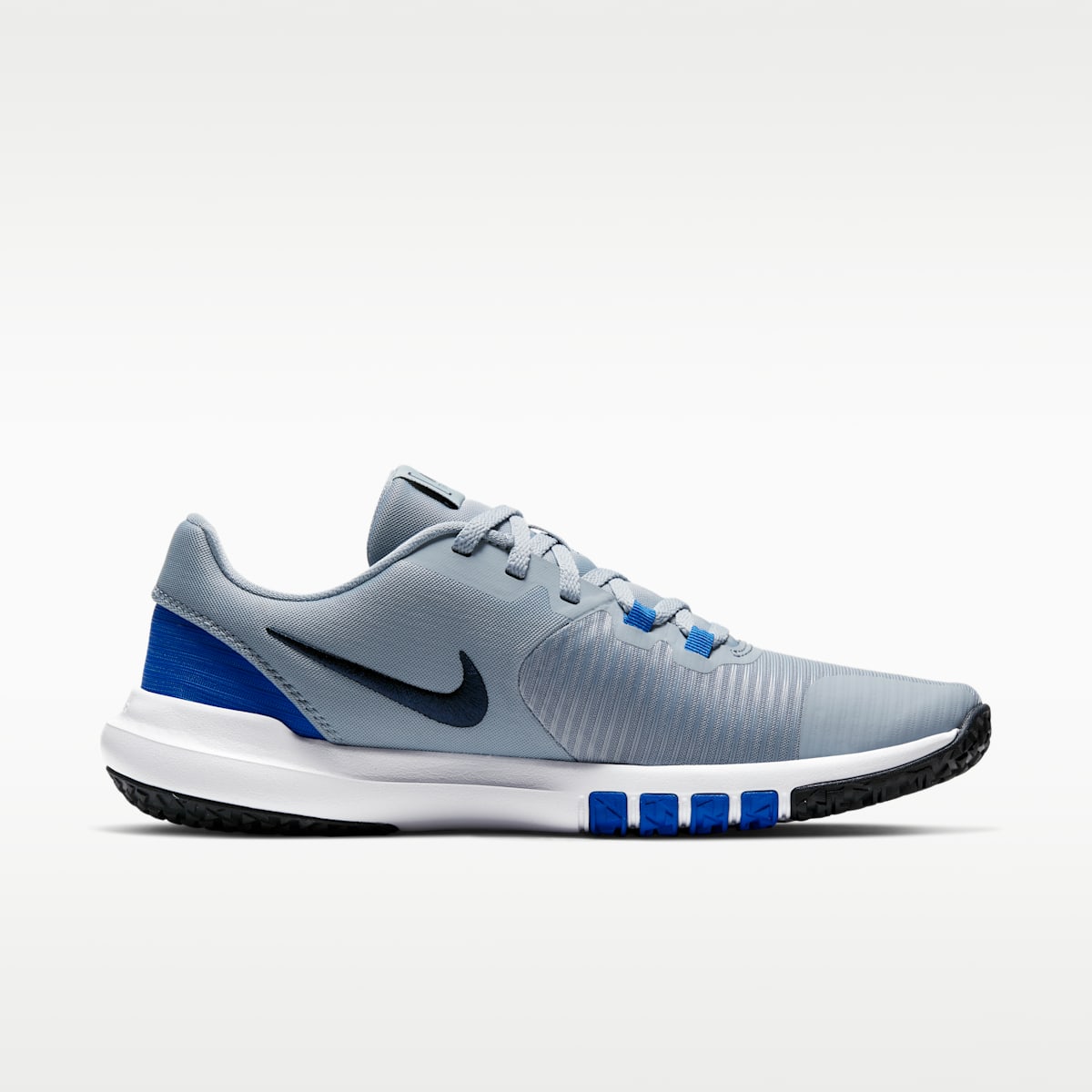 Nike Flex Control 4 Men's Workout Shoes - Obsidian Mist/Game Royal/White/Dark Obsidian - Image 3