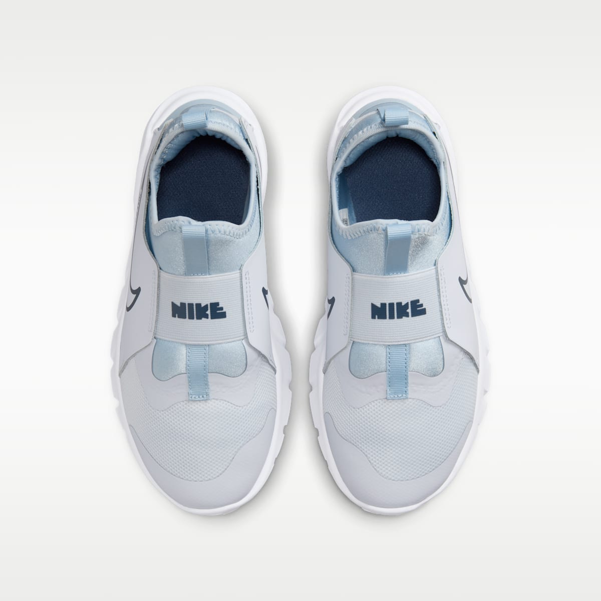 Nike Flex Runner 2 Big Kids' Road Running Shoes - Football Grey/Light Armory Blue/White/Midnight Navy