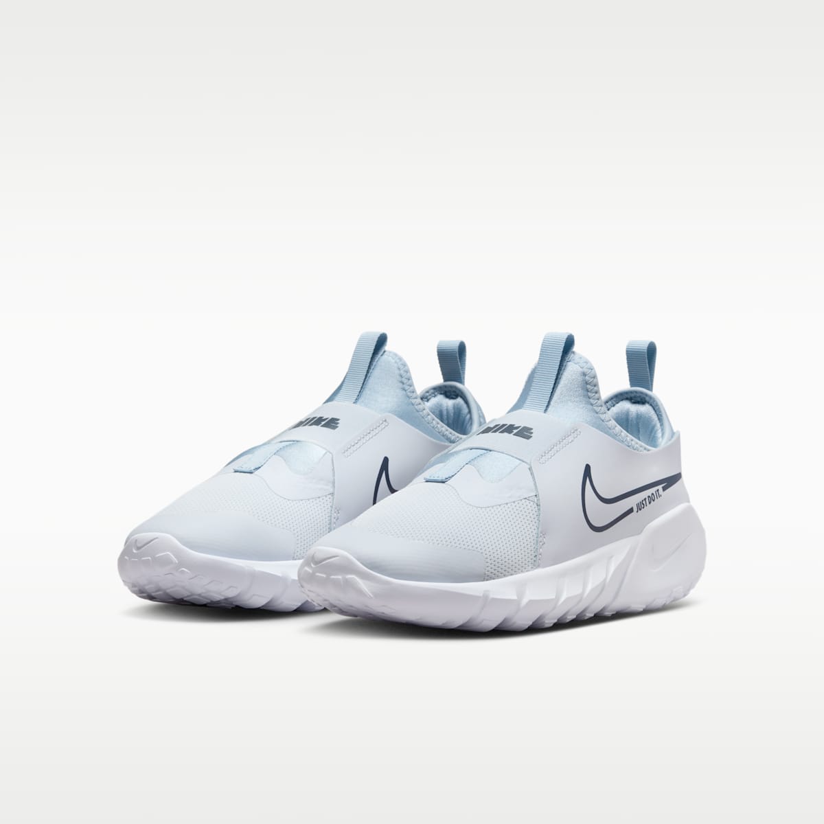 Nike Flex Runner 2 Big Kids' Road Running Shoes - Football Grey/Light Armory Blue/White/Midnight Navy