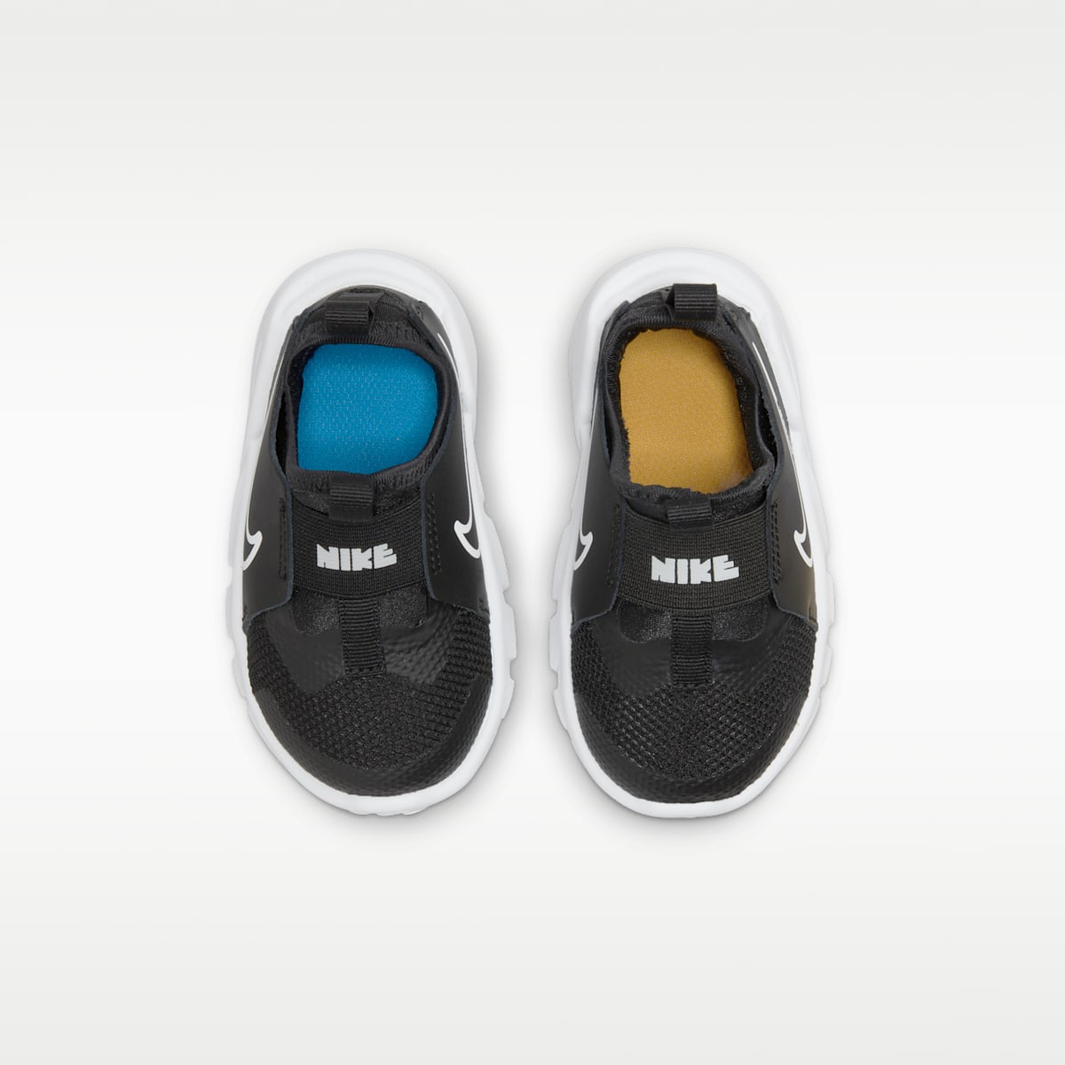 Nike Flex Runner 2 Baby/Toddler Shoes - Black/Photo Blue/University Gold/White