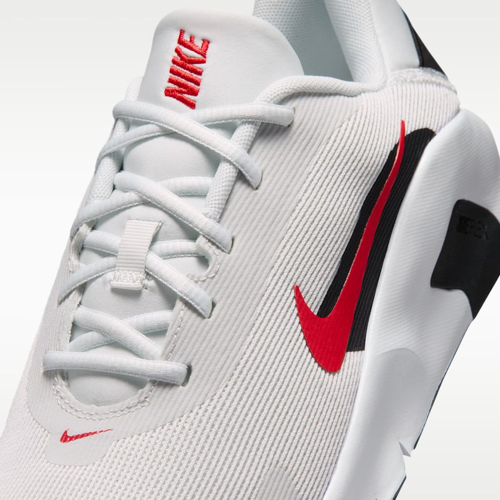 Nike Flex Train Men's Workout Shoes - Off White/White/Black/University Red - Image 7