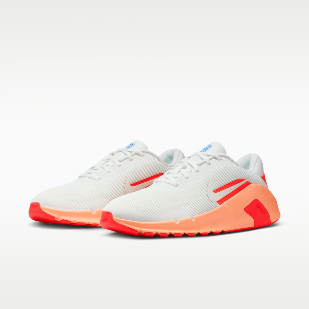 Nike Flex Train Men's Workout Shoes - Summit White/Orange Pulse/Hot Lava/Phantom - Image 5