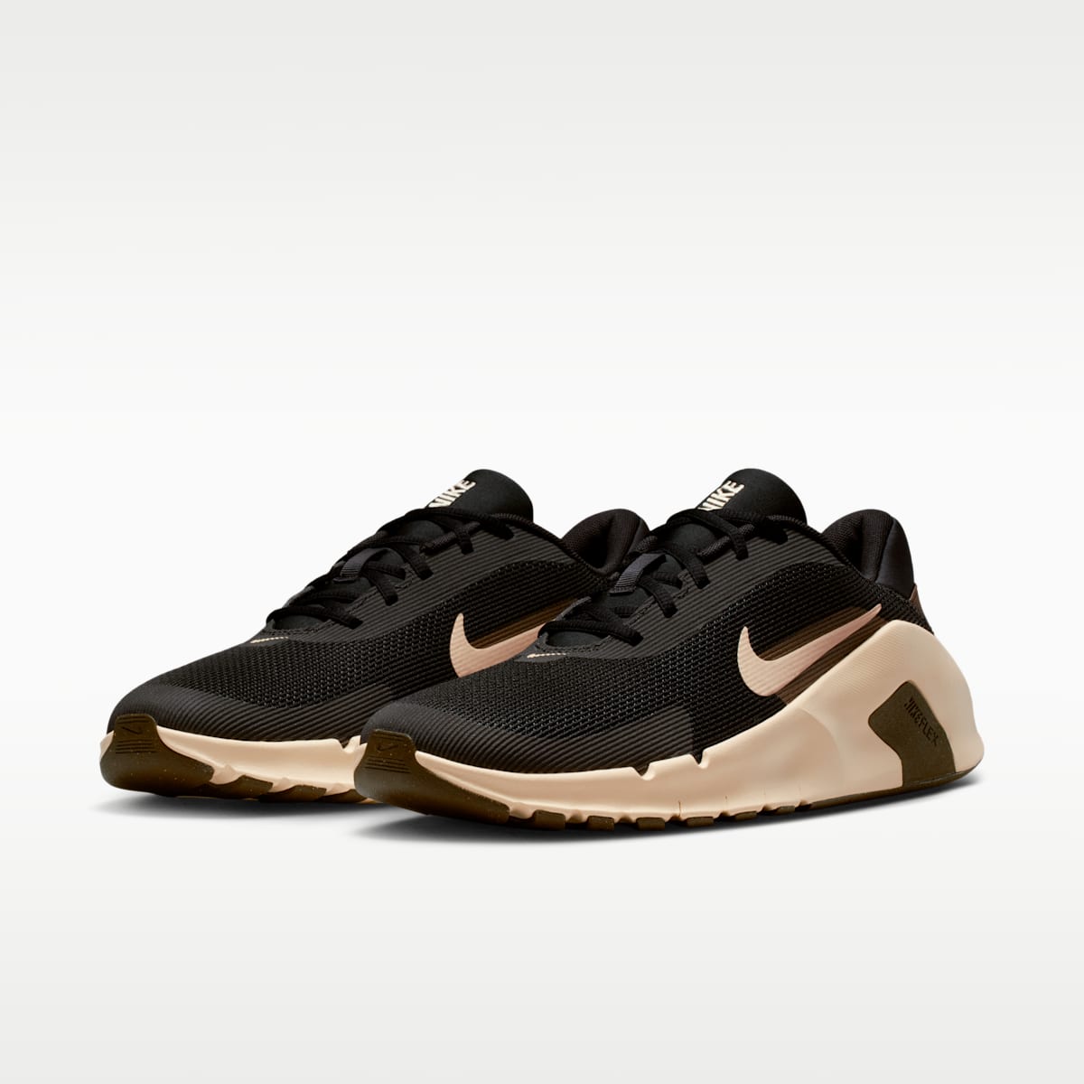 Nike Flex Train Men's Workout Shoes - Black/Light Khaki/Dark Hazel/Light Khaki - Image 5