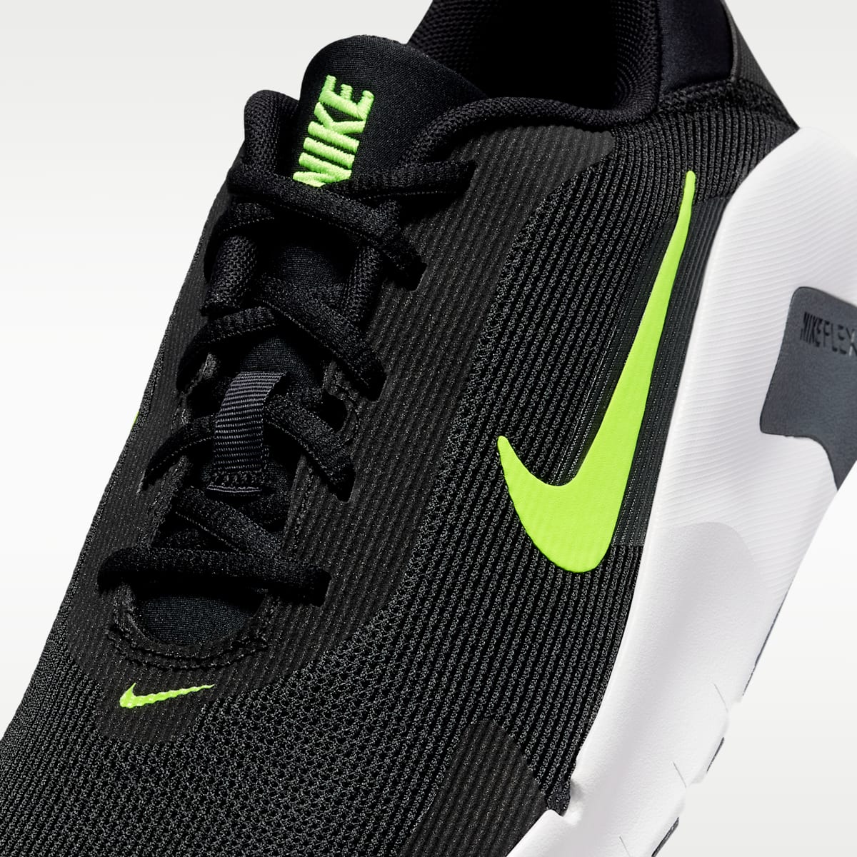 Nike Flex Train Men's Workout Shoes - Black/Dark Smoke Grey/Summit White/Volt Ice - Image 7
