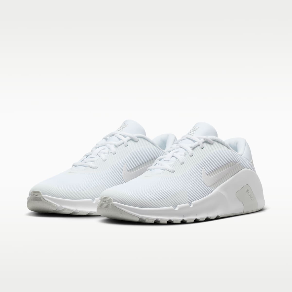 Nike Flex Train Men's Workout Shoes - White/Photon Dust/White - Image 5