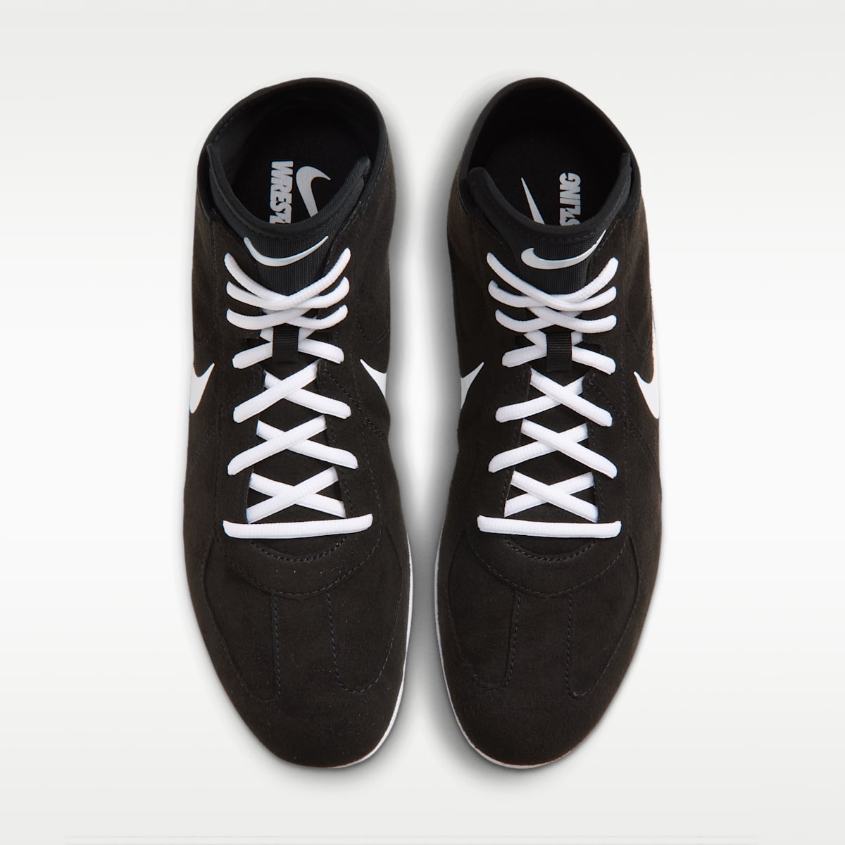 Nike Footsweep 2 Men's Wrestling Shoes - Black/White - Image 4