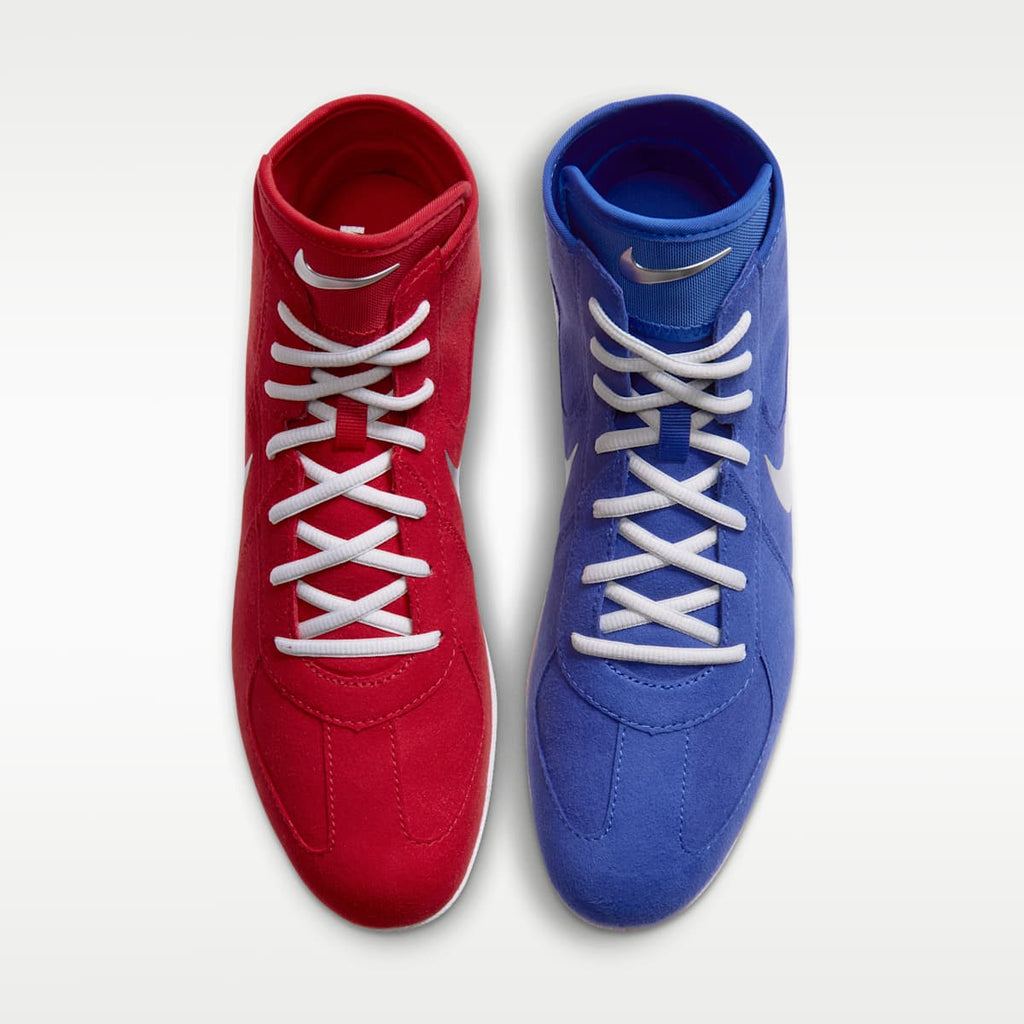 Nike Footsweep 2 Men's Wrestling Shoes - Hyper Royal/Metallic Silver - Image 4