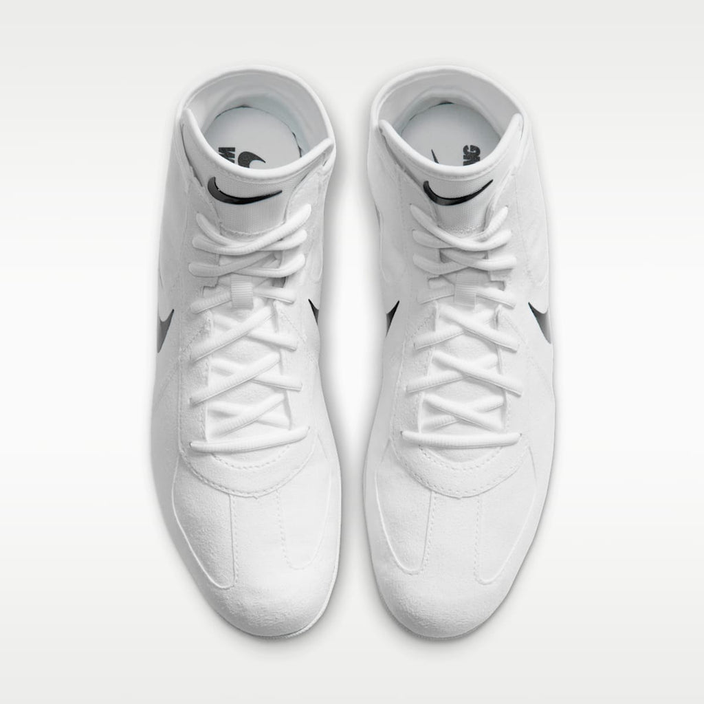 Nike Footsweep 2 Men's Wrestling Shoes - White/Black - Image 4