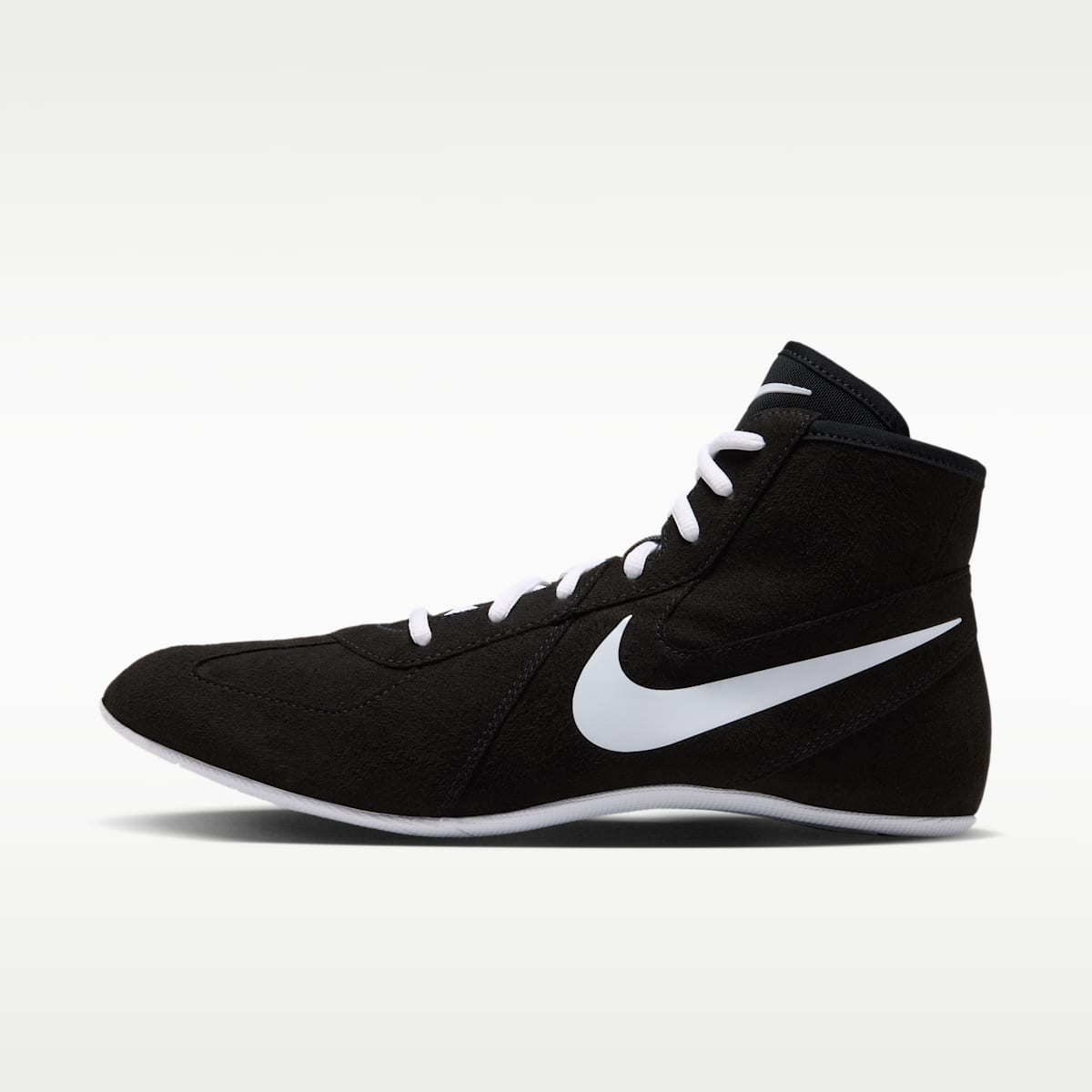Nike Footsweep 2 Men's Wrestling Shoes - Black/White - Image 1