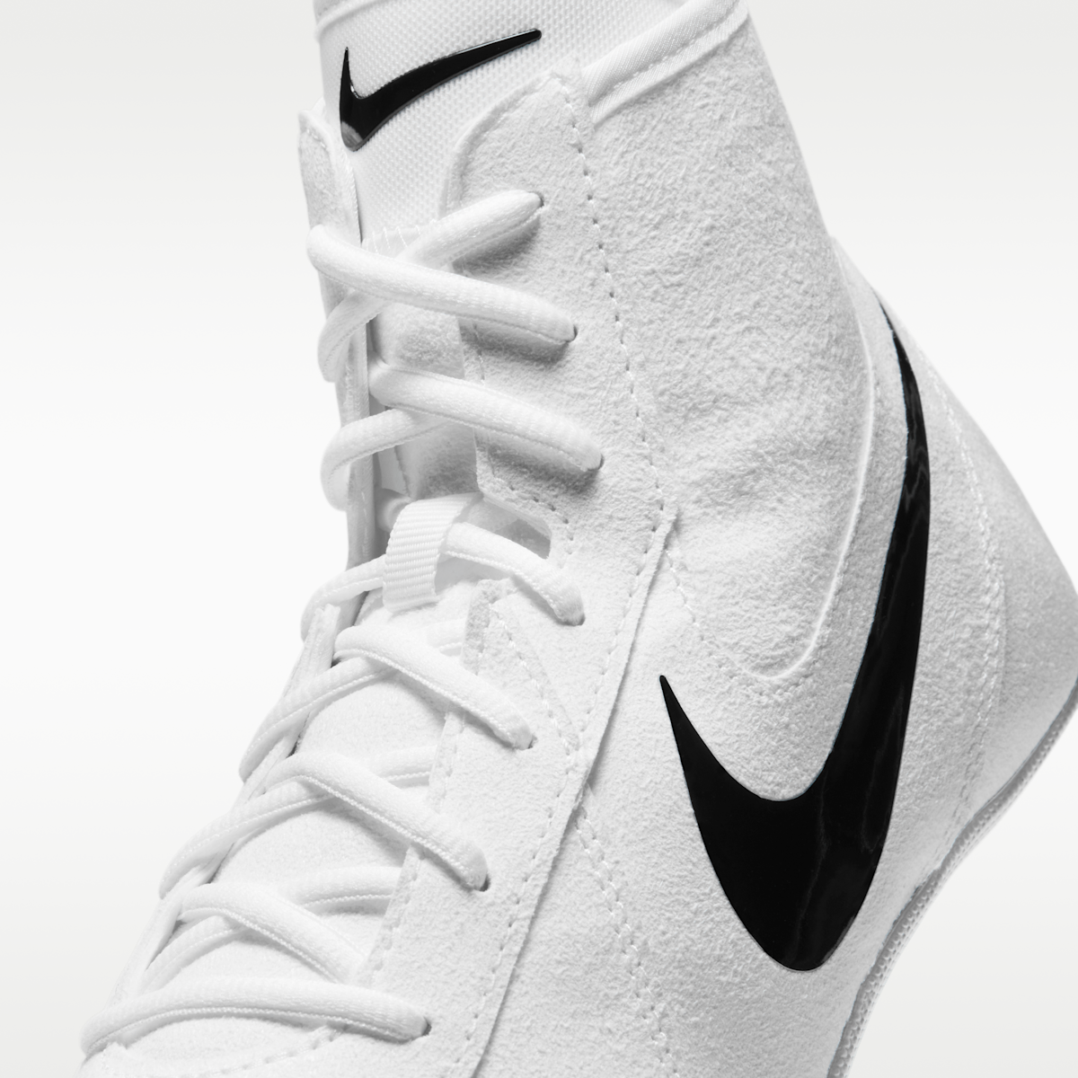 Women's Nike Footsweep 2 Men's Wrestling Shoes - White/Black