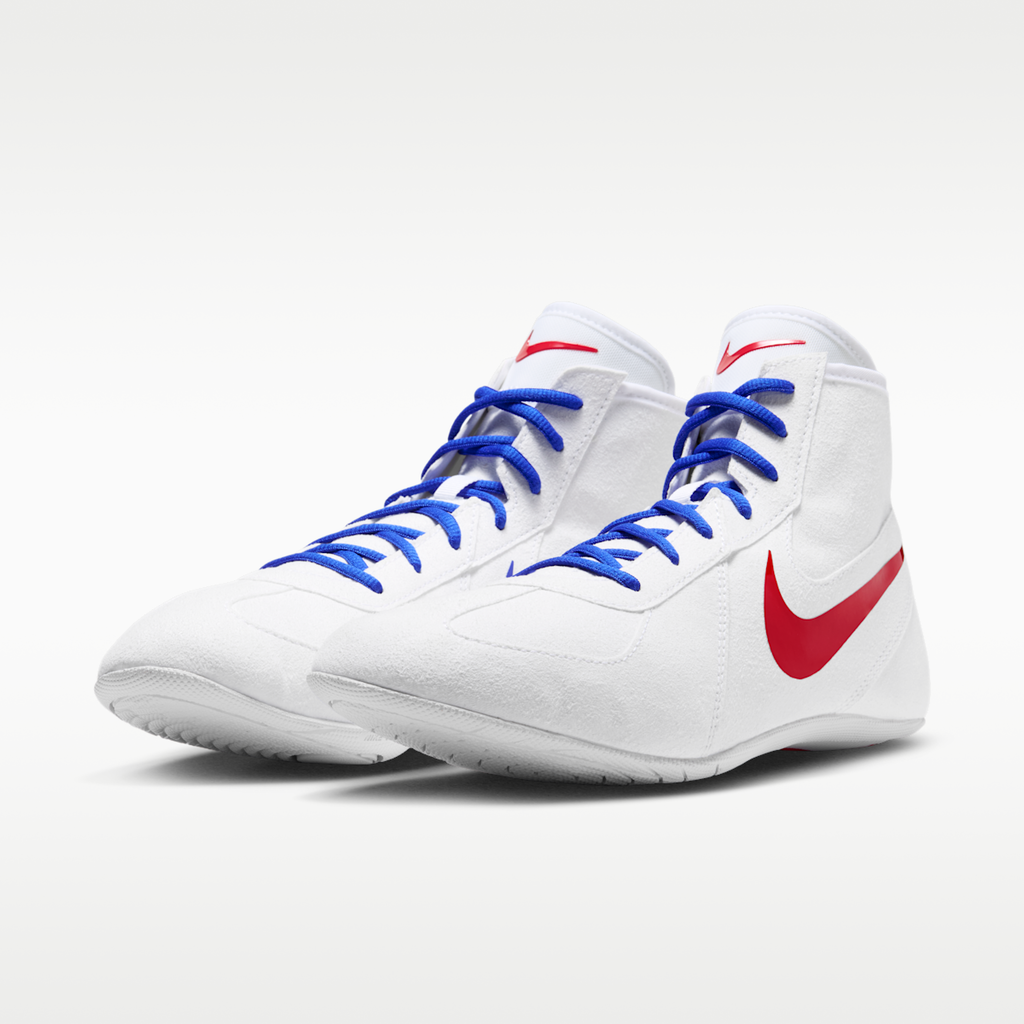 Women's Nike Footsweep 2 Men's Wrestling Shoes - White/University Red
