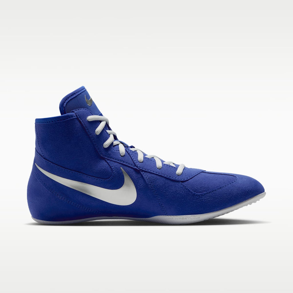 Nike Footsweep 2 Men's Wrestling Shoes - Hyper Royal/Metallic Silver - Image 3