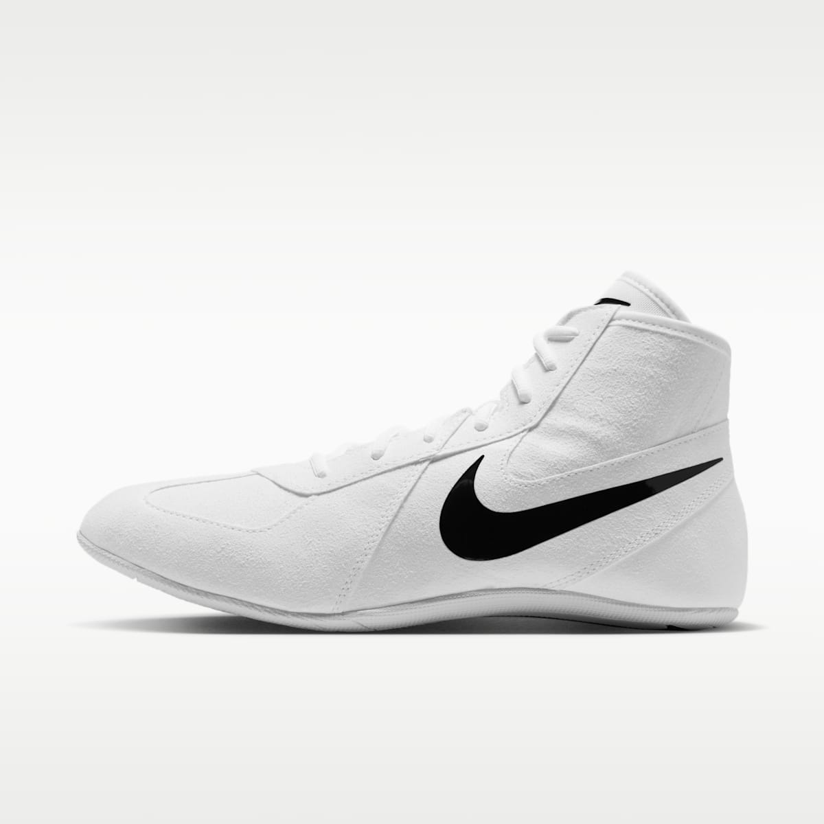 Nike Footsweep 2 Men's Wrestling Shoes - White/Black - Image 1