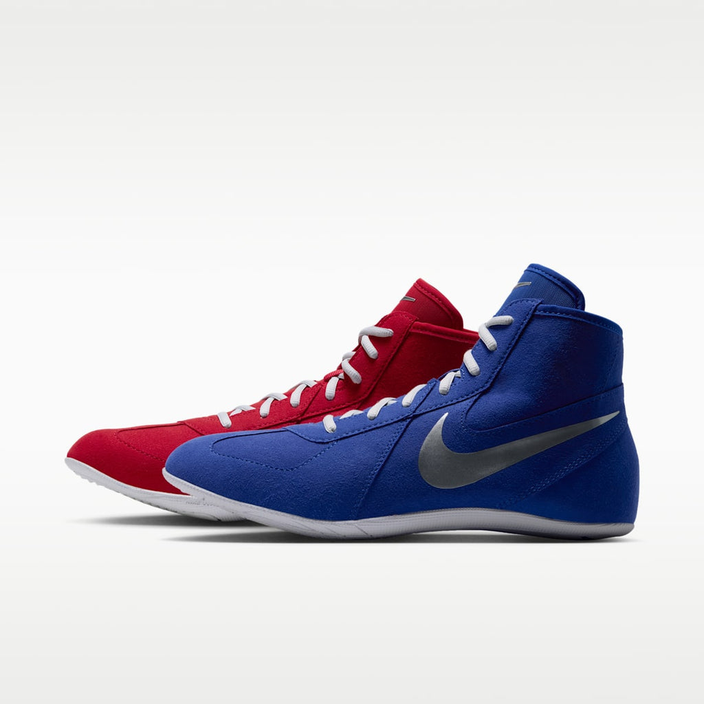 Nike Footsweep 2 Men's Wrestling Shoes - Hyper Royal/Metallic Silver - Image 9