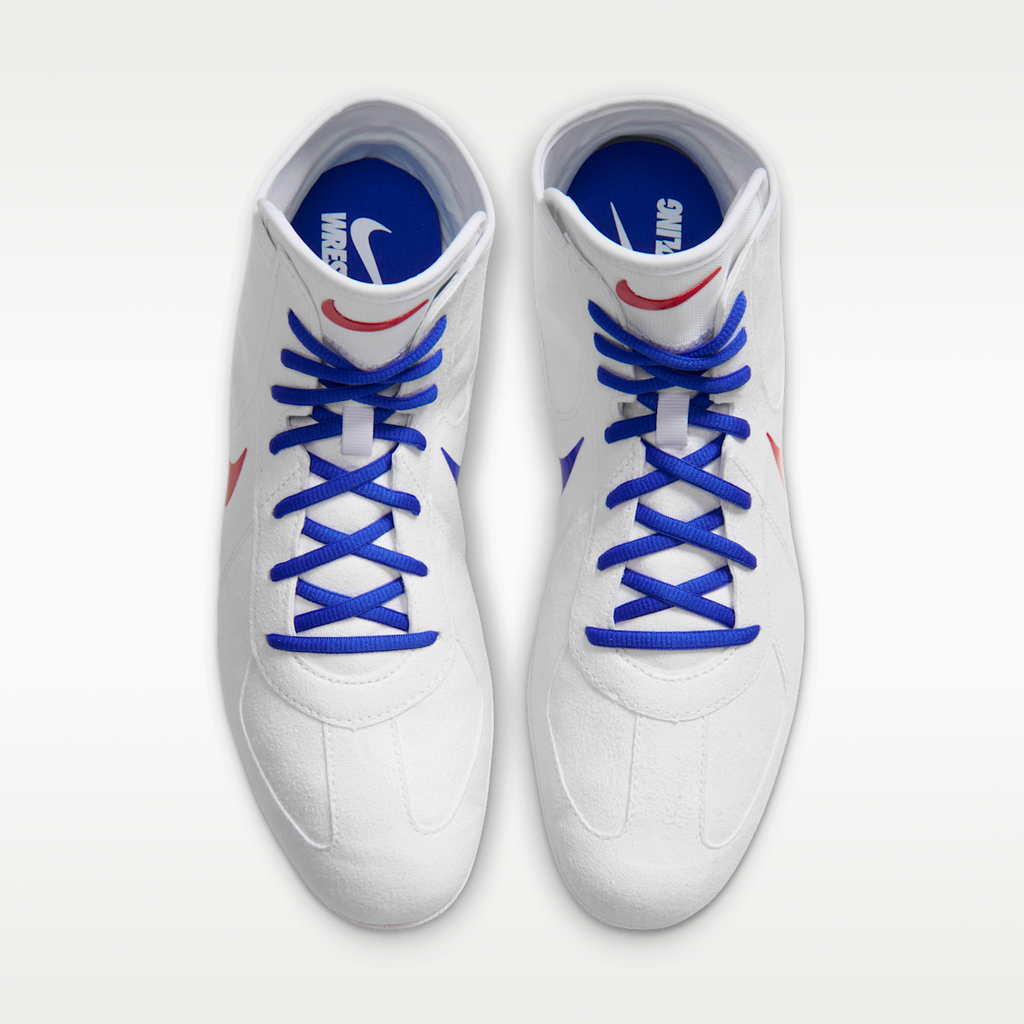 Women's Nike Footsweep 2 Men's Wrestling Shoes - White/University Red
