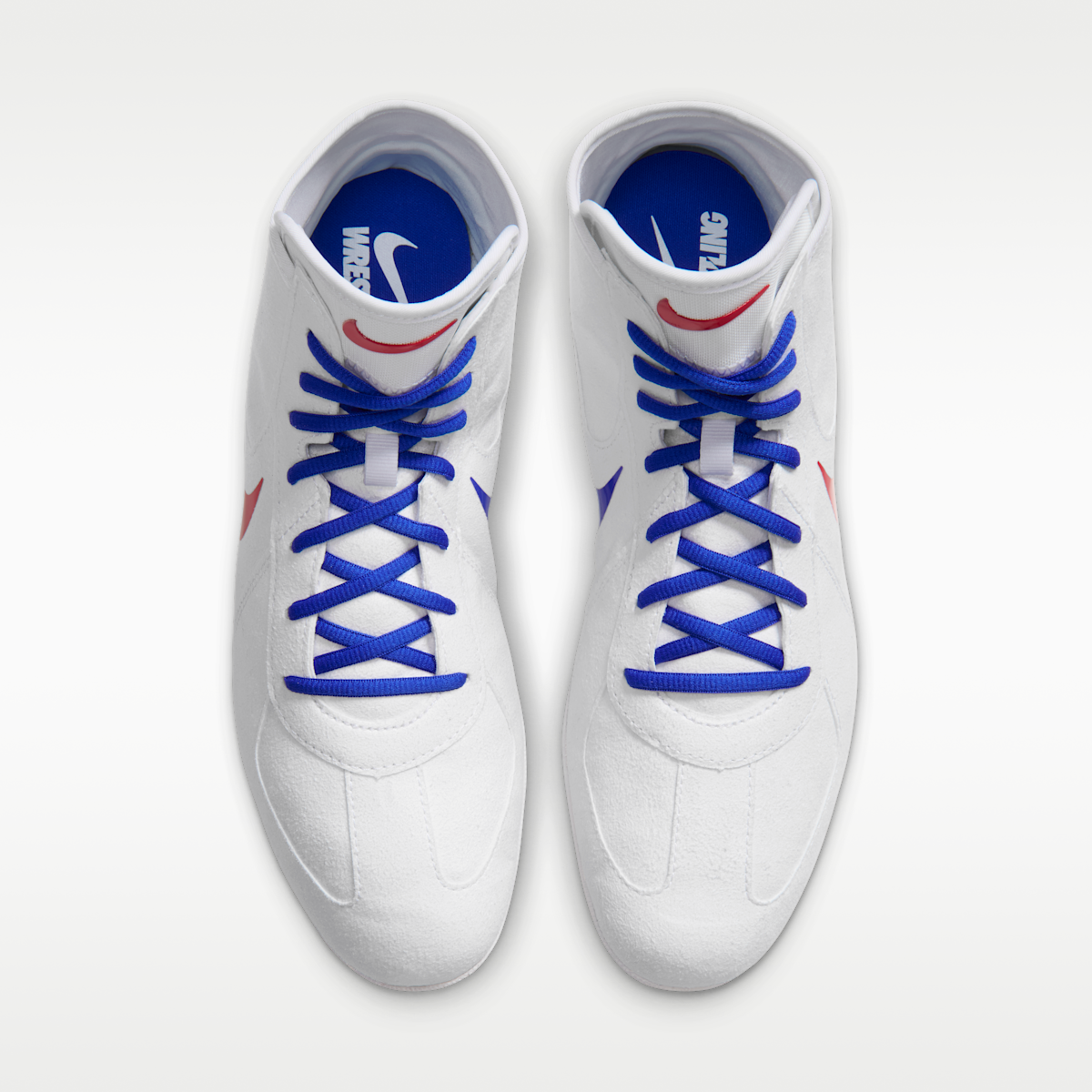 Women's Nike Footsweep 2 Men's Wrestling Shoes - White/University Red