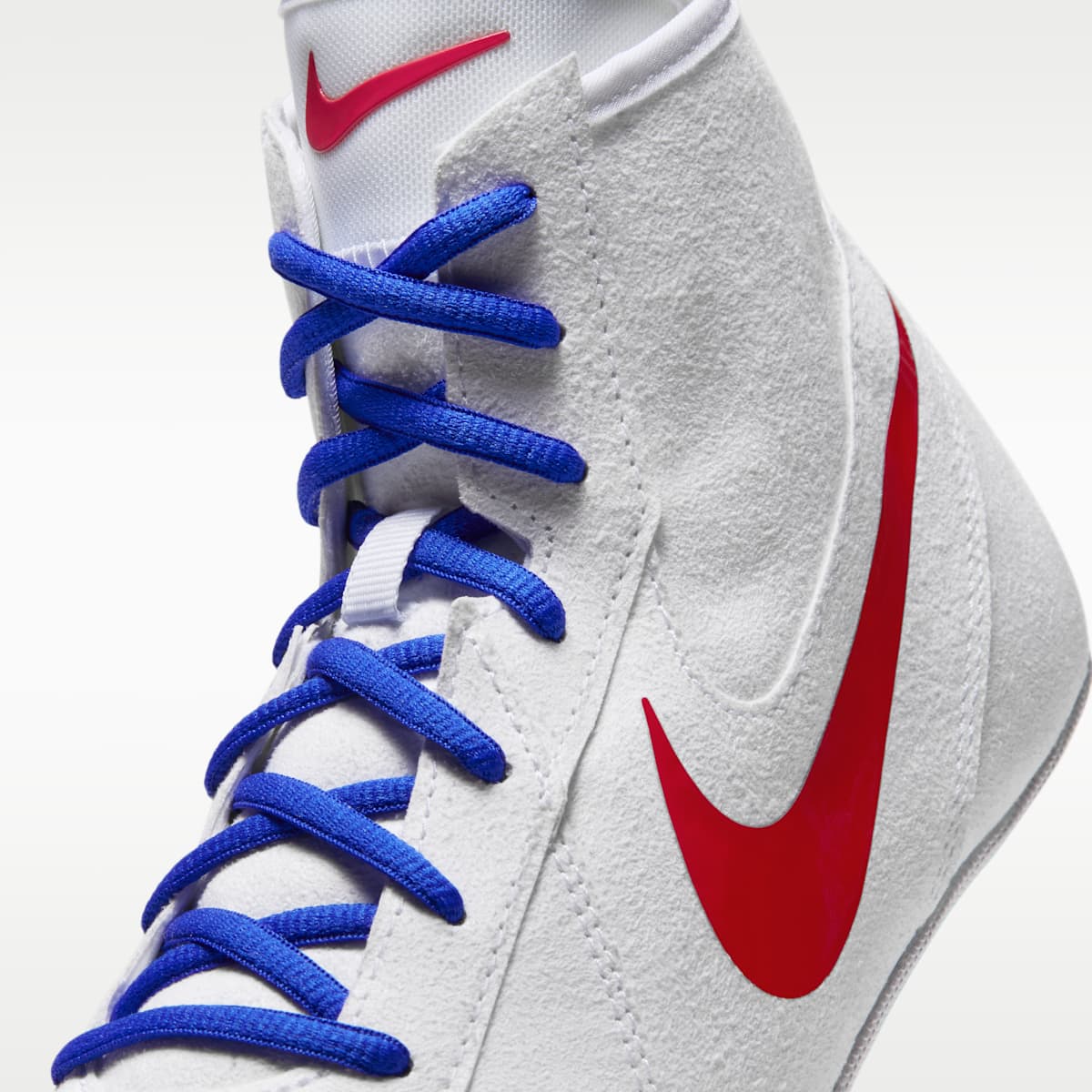 Nike Footsweep 2 Men's Wrestling Shoes - White/University Red - Image 7